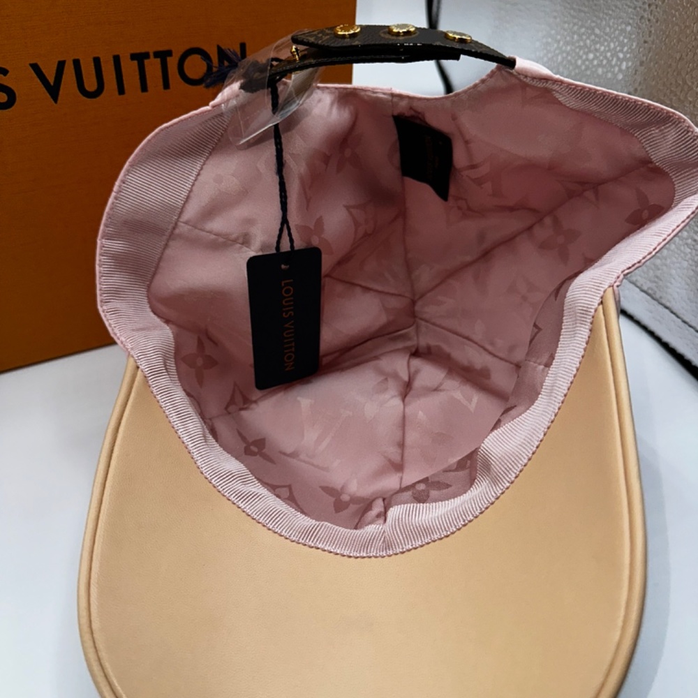 LOUIS VUITTON Hat Cap Pink Monogram Canvas  Hat Size Medium - Picture 4 of 5